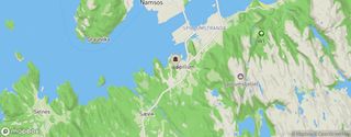 Kartutsnitt for koordinater 64.4448197, 11.5139344