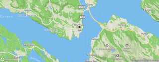 Kartutsnitt for koordinater 60.5131864, 5.2423632