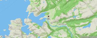 Kartutsnitt for koordinater 64.2976643, 10.5106221